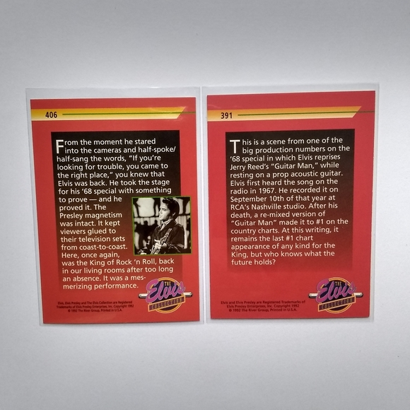 Elvis Presley Vintage Trading Cards 1992 (10) - Picture 10 of 10